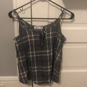 Grey, blue, white hollister tank